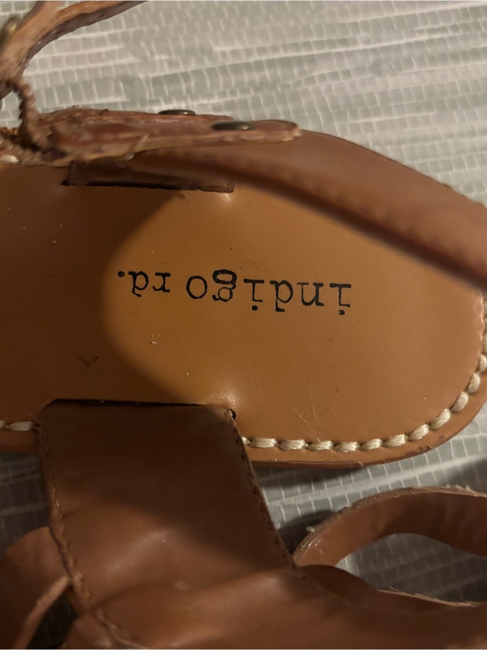 Indigo Rd. Tan Leather Sandals